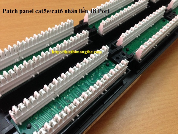 Patch panel 48 Port cat5e nhân liền